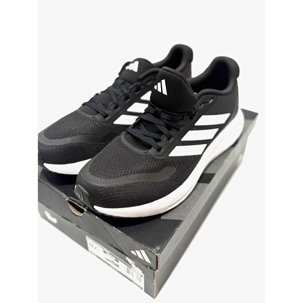 ADIDAS Runfalcon 5 Wide 11.5 Black/White men's low top mesh running sneakers